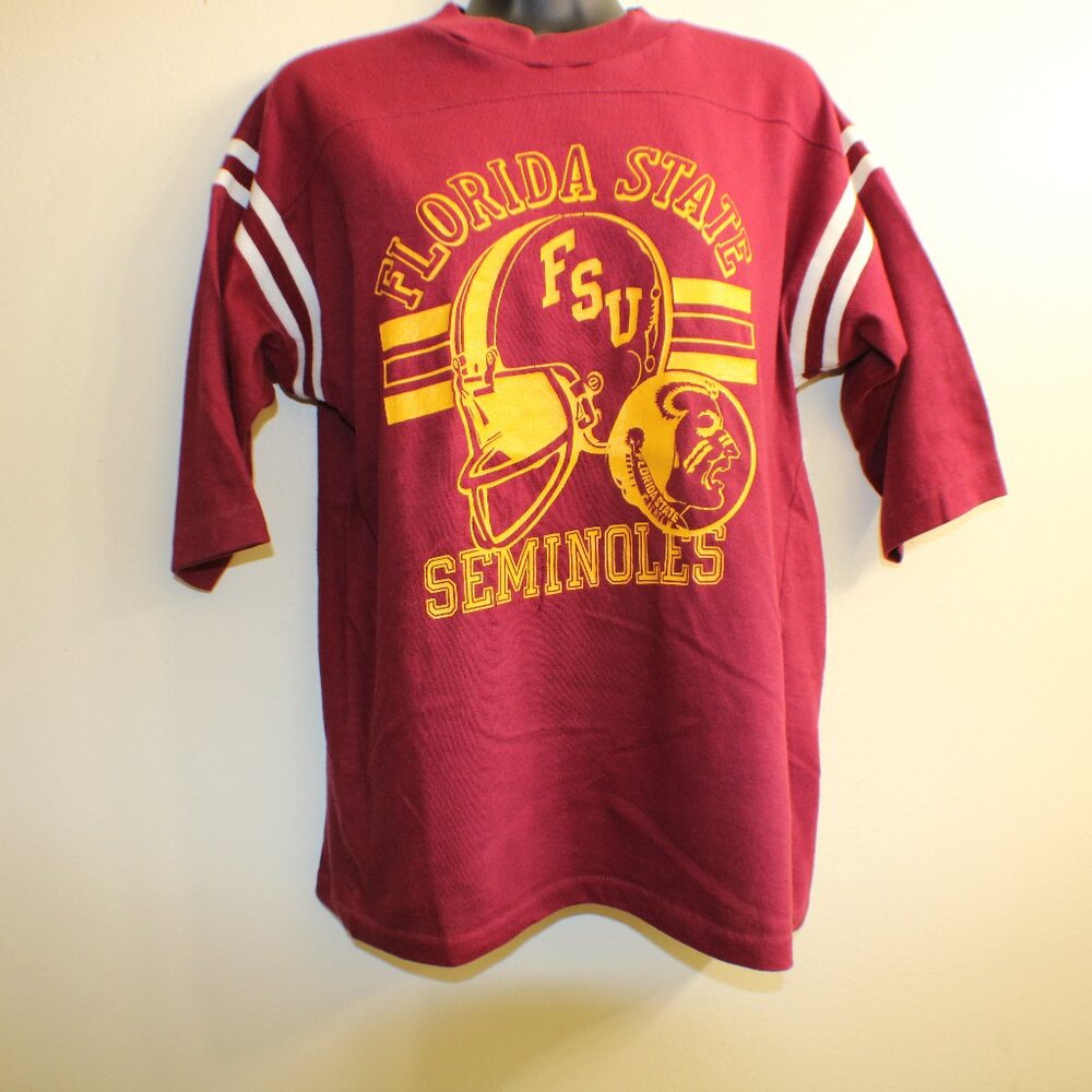 Vintage Florida State Seminoles FSU Helmet Graphic Shirt Artex USA Size M
